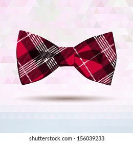 Red Tartan bow-tie