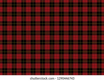 Red tartan carpet seamless pattern design