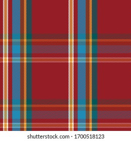 red tartan check  seamless pattern vector illustration 