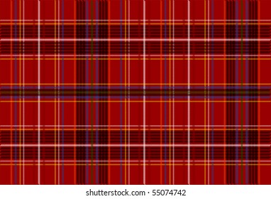 Red Tartan Fabric Texture