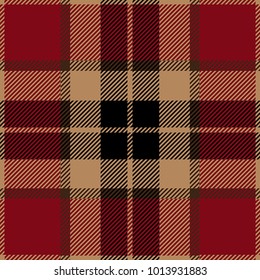 Red Tartan Plaid Scottish Pattern