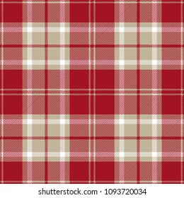 Red Tartan Plaid Scottish Pattern