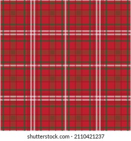 red tartan seamless pattern decoration in chrismas and new year celebration for background design, clothing or packaging