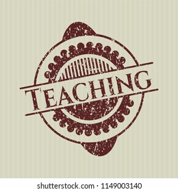Red Teaching distressed rubber seal
