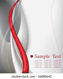 red tech abstract background composition - vector illustration