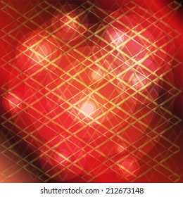 Red Technical background with circle dots light 