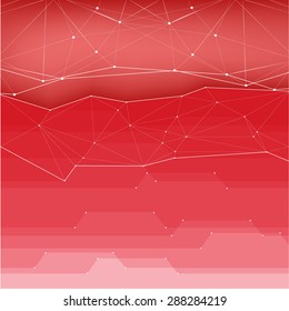 Red technical background, background for posters, billboards and advertising