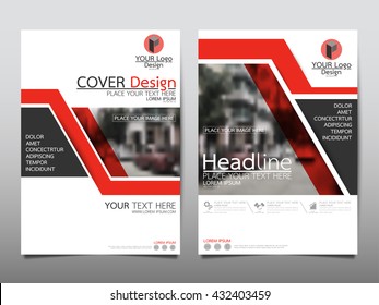 Red Technology Collection Set Cover Business Stock Vector (Royalty Free ...