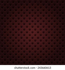 Red technology background with circle perforated plastic tions  and business presentations. Vector.