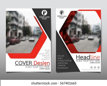 Red technology flyer cover business brochure vector design, Leaflet advertising abstract background, Modern poster magazine layout template, Annual report for presentation.