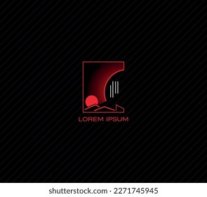 A red techno-style logo on a black background: A futuristic design with a bold and edgy aesthetic. Suggests technology or a sci-fi theme.