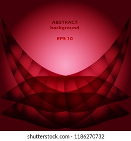 Red template abstract background with dark lines and shadow. For flyer, brochure, booklet and websites design