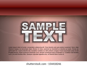 red template - glossy stripe above light space