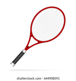 Red tennis racket