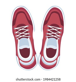 Red Tennis Shoes Sport Equipment