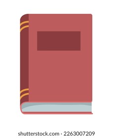 red text book closed icon