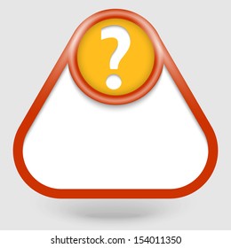 red text box with question mark