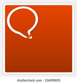 red text box with speech bubble