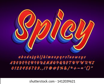 Red Text Effect With Detailed Texture And Hot Color, Hot Spicy Red Font With Dark Background, Dragon Red Font With Texture