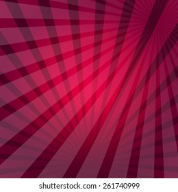 Red Texture Background With Crossed Rays. Vector Illustration