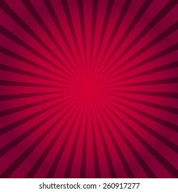 Red Texture Background With Sunburst. Vector Illustration