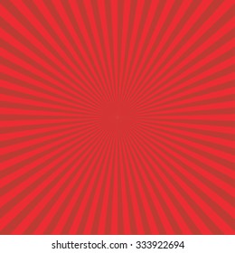 Red Texture Background With Sunburst, Vector Illustration