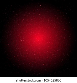 Red Texture With Black Vignette Border With Gradient Mesh, Vector Illustration