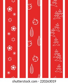 Red texture of Christmas wrapping wrapper
