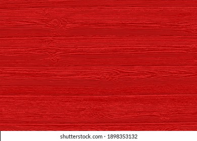 Red texture of pine wood grain with knots. Vintage red abstract background with wood panel pattern for print or design. Vector EPS10.