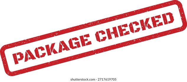 Un sello rojo, texturizado, ideal para indicar verificación, Aprobación, inspección o finalización exitosa.