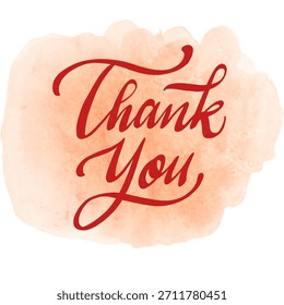 Fondo de texto de agradecimiento rojo