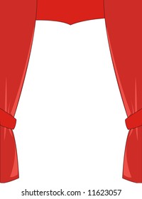 Red theater curtain