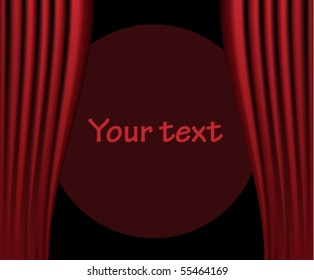 red theater curtain  background