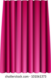 Red theater vector curtain