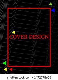 red themed cover design background