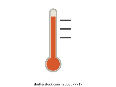 Termômetro vermelho para temperaturas muito altas