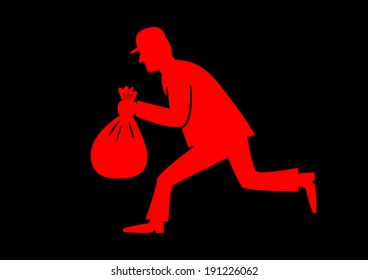 Red thief icon