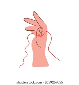the red thread of fate icon