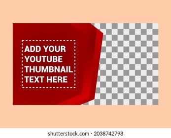 red thumbnail design for any kind of video.