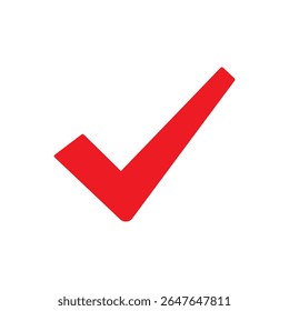 Diseño plano de Vector de icono de silueta de marca de garrapata roja.