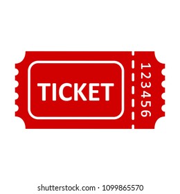 Red ticket icons – stock vector