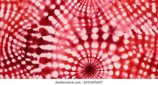 Red Tie Dye Pattern Ink , colorful tie dye pattern abstract background. Tie Dye two Tone Clouds . Abstract batik brush seamless and repeat pattern design