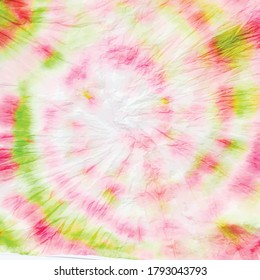 Red Tie Dye Swirl. Tie Dye White Circle. Green Green Pattern. Circle Gradient Print. Saturated Tiedye Tie Dye. Vector Round Hippie. Green Swirl Watercolor. Spiral Dyed Print. Red Spiral Background