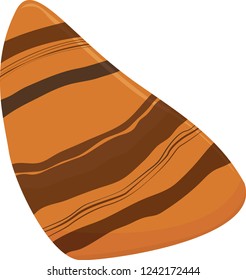 Red Tiger Eye Stone Vector Gem.