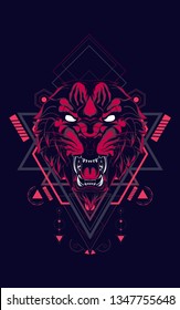 Red Tiger sacred geometry