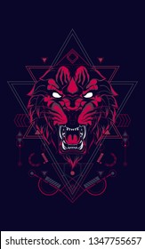Red Tiger sacred geometry