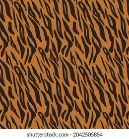 Red tiger seamless background pattern