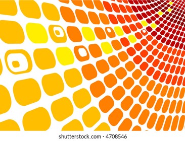 red tile wave background