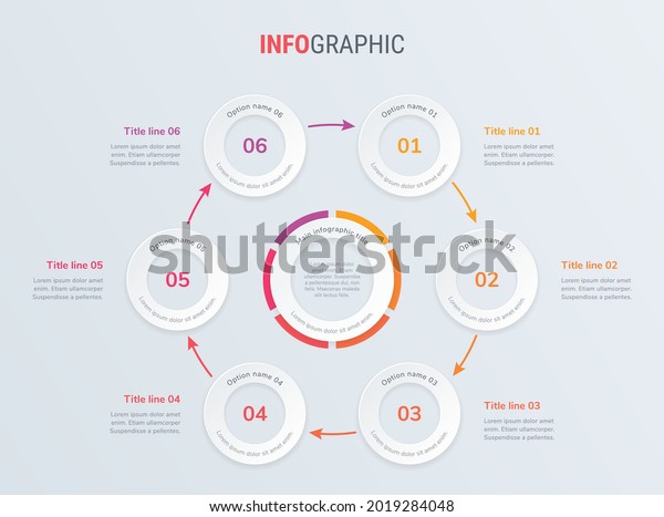 Red Timeline Infographic Design Vector 6 Stock Vector (Royalty Free ...