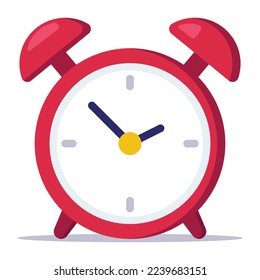Red Timer Alarm Clock Vectorart